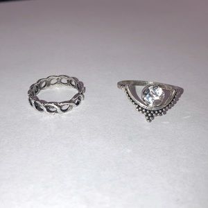 925 Plated Set of Rings